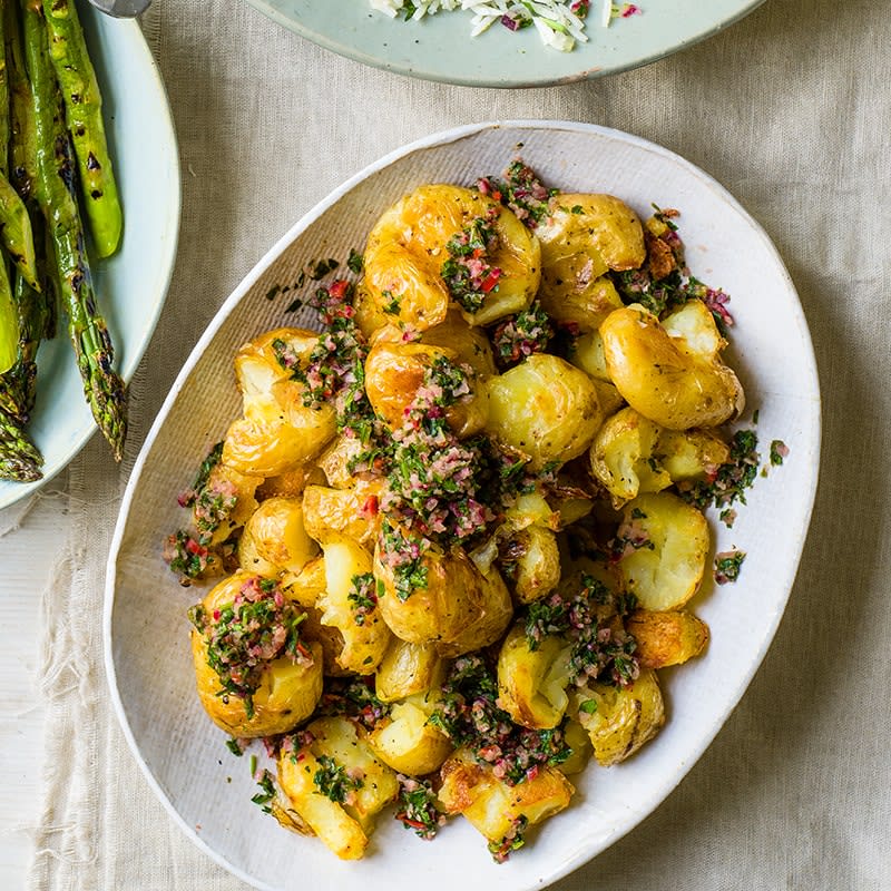 Photo of Smashed potatoes with chimichurri by WW