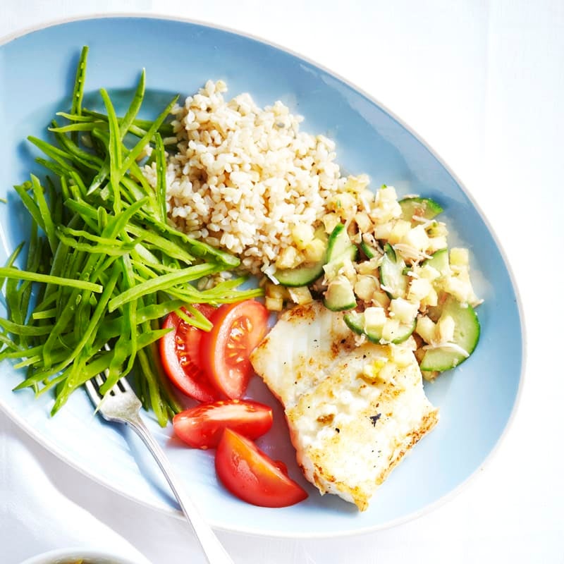 Photo of Chargrilled fish with coconut and green chilli salsa by WW