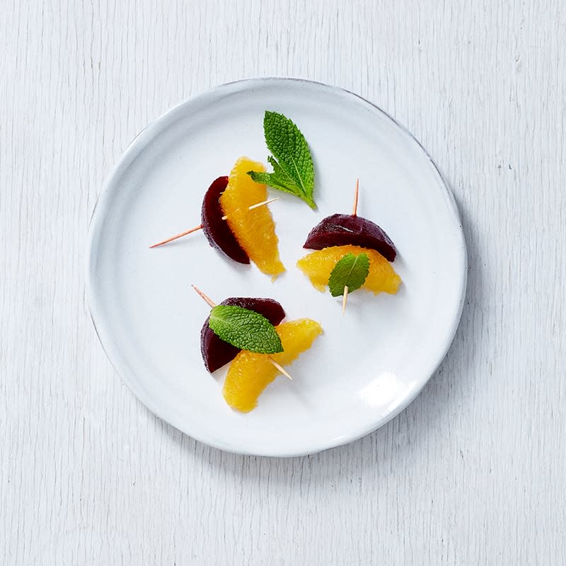 Photo of Beetroot, orange and mint skewers by WW