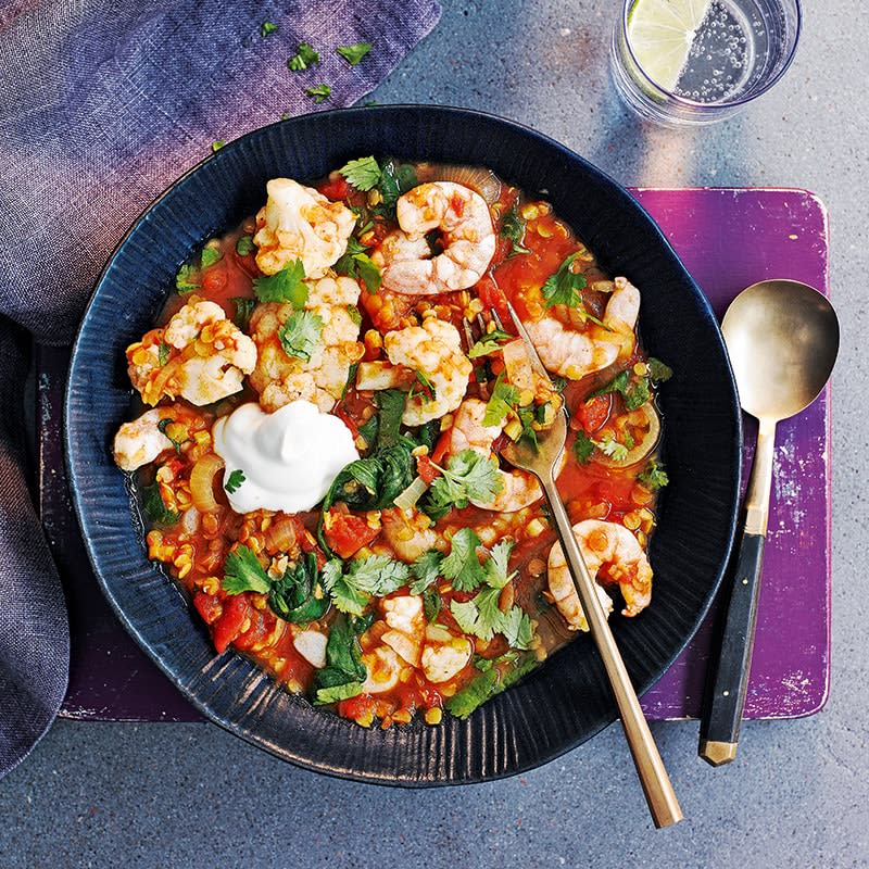Photo of Prawn, red lentil and cauliflower curry by WW