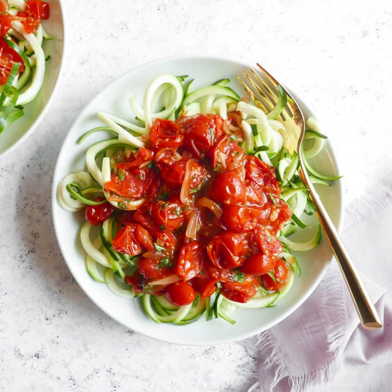Photo of Zucchini noodles with roasted tomato pomodoro by WW