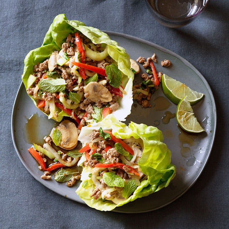 Photo of Gingery beef and mushroom lettuce wraps by WW
