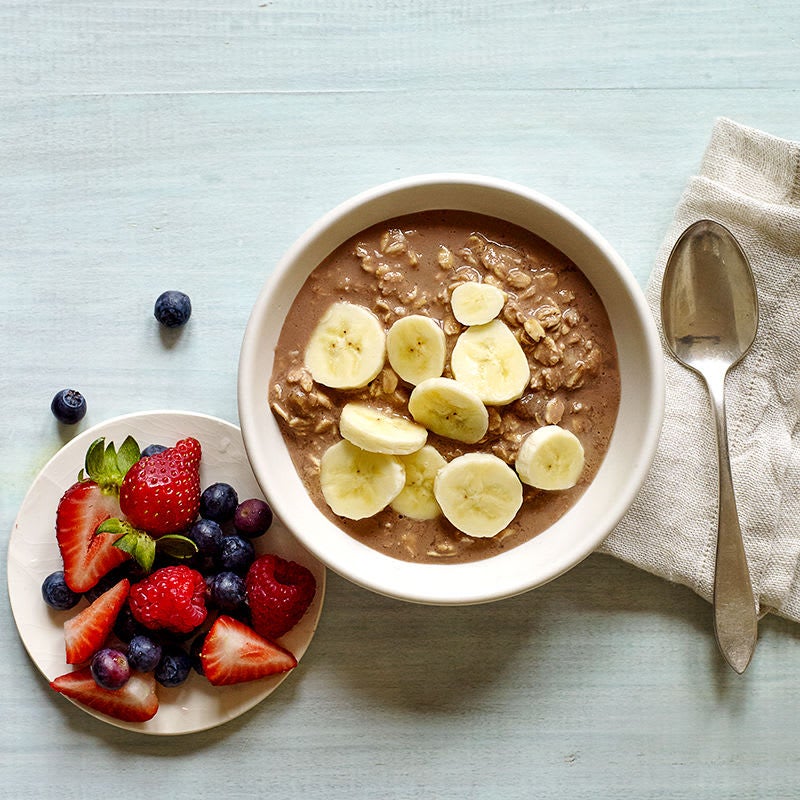 Photo of Chocolate, peanut butter and banana overnight oats by WW