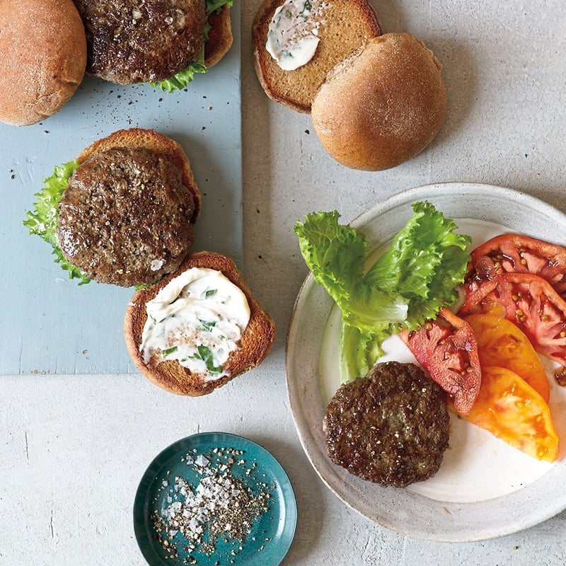 Photo of Beef and portobello burgers by WW
