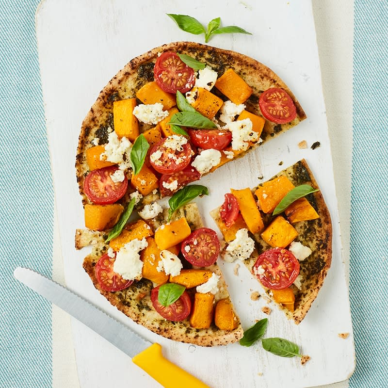 Photo of Roasted pumpkin, pesto and ricotta pizza by WW