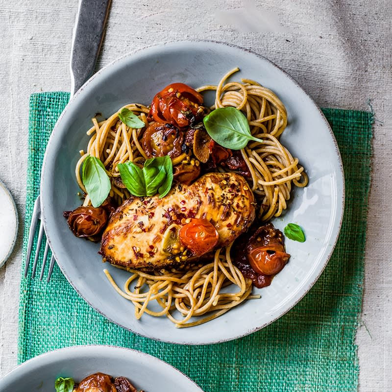 Slow-cooked balsamic chicken
