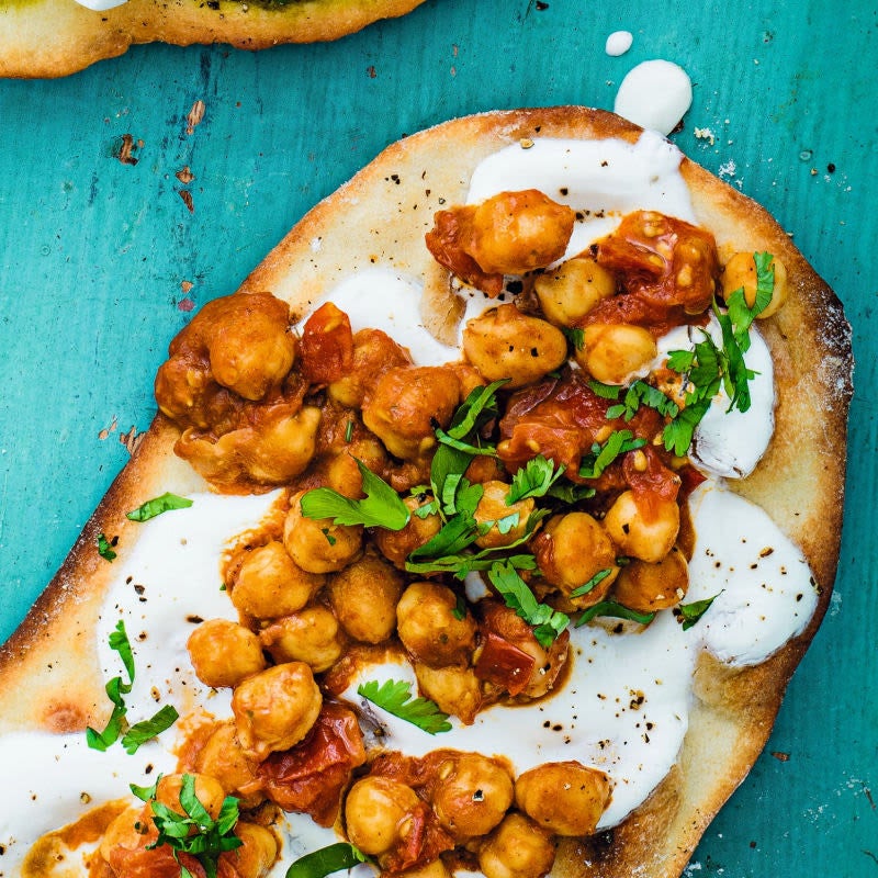 Photo of Vegan chickpea curry with flatbread by WW