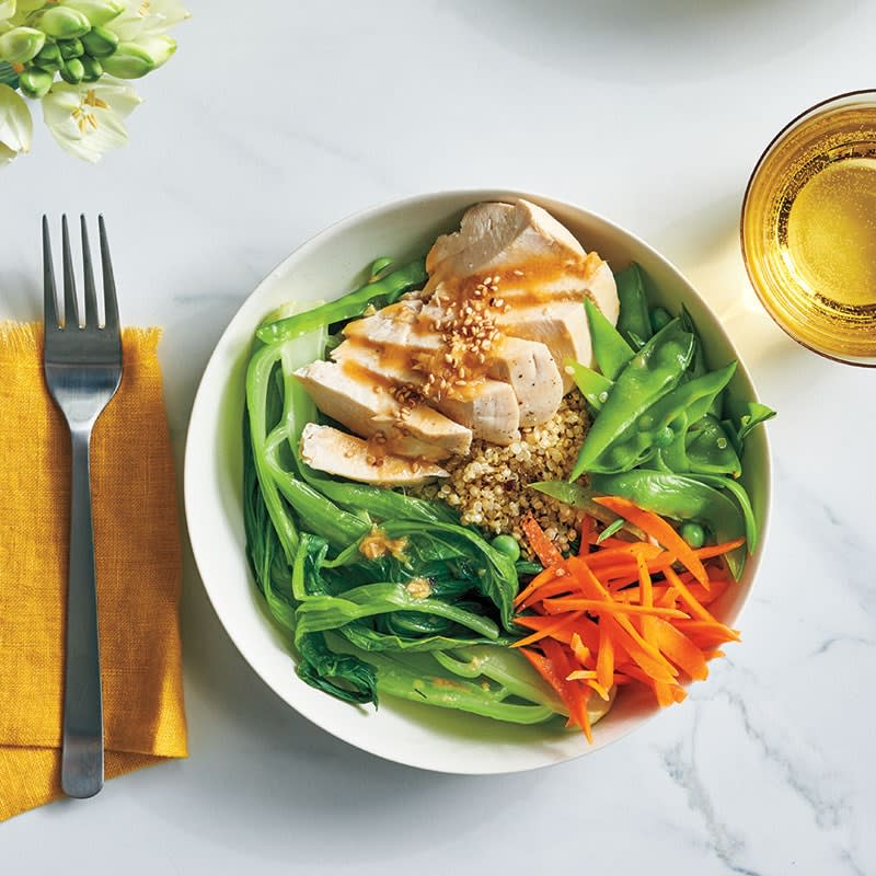 Photo of Chicken and bok choy bowls with sesame-ginger dressing by WW
