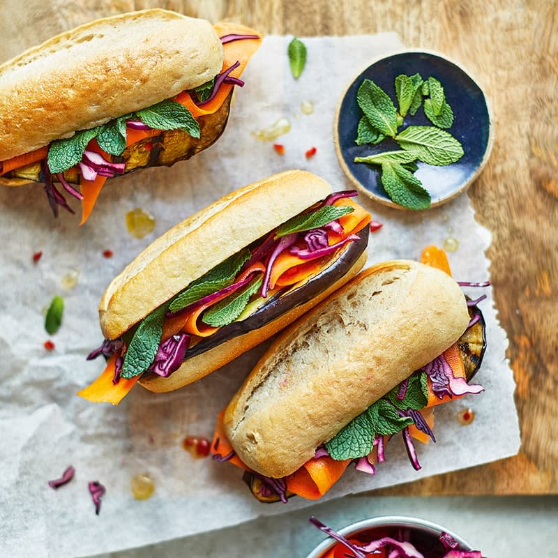 Photo of Chargrilled eggplant banh mi by WW