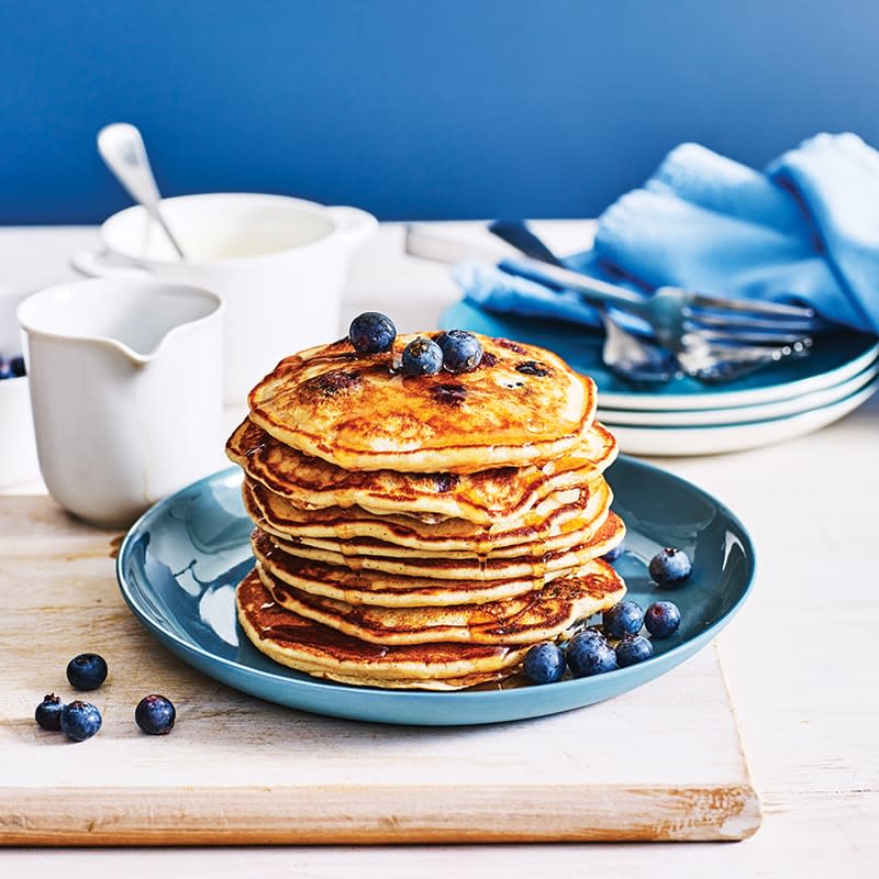 Photo of White bean and blueberry pancakes by WW
