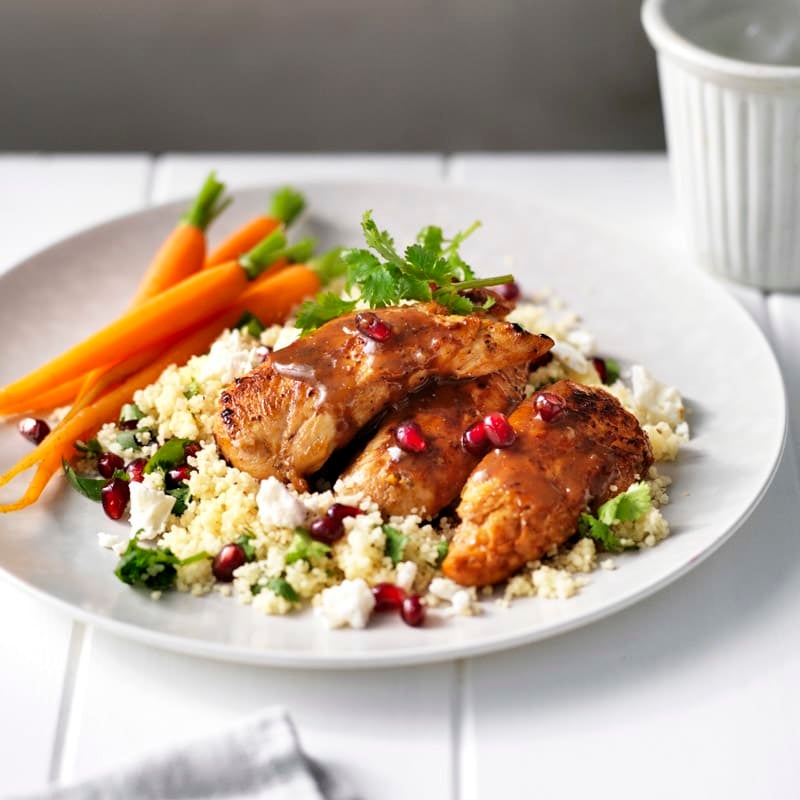 Photo of Spicy chicken tenderloins with pomegranate by WW