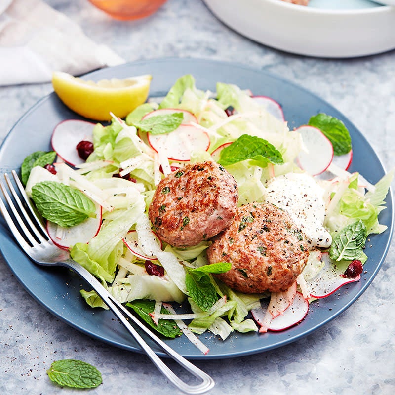 Photo of Turkey rissoles with apple and cranberry salad by WW
