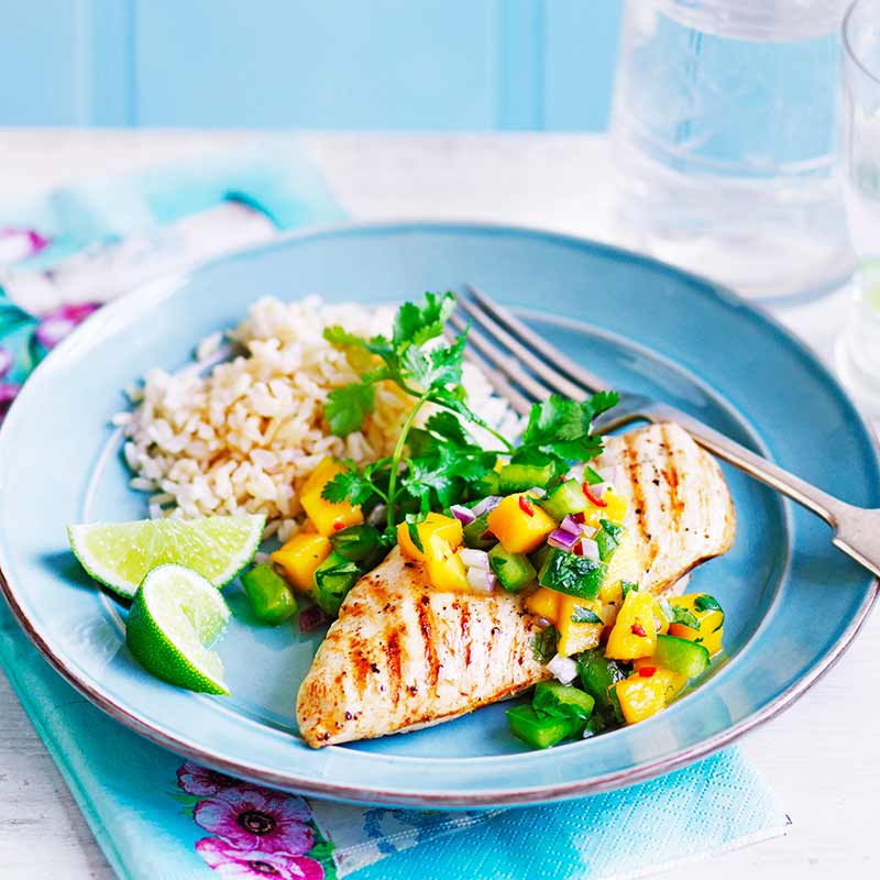 Photo of Chicken with mango and chilli salsa by WW