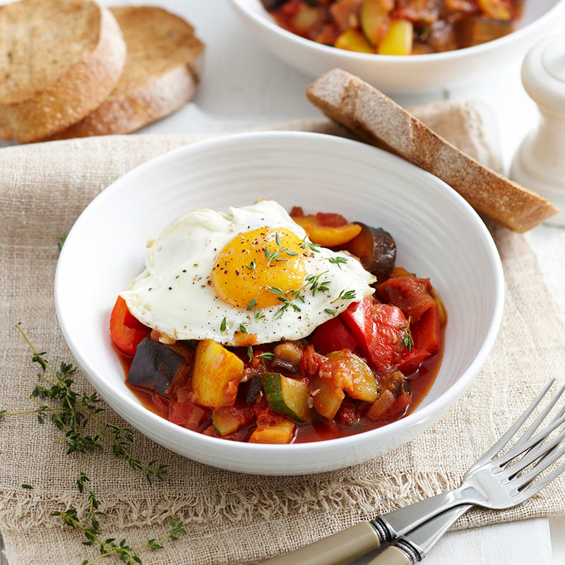 Photo of Ratatouille with fried egg by WW