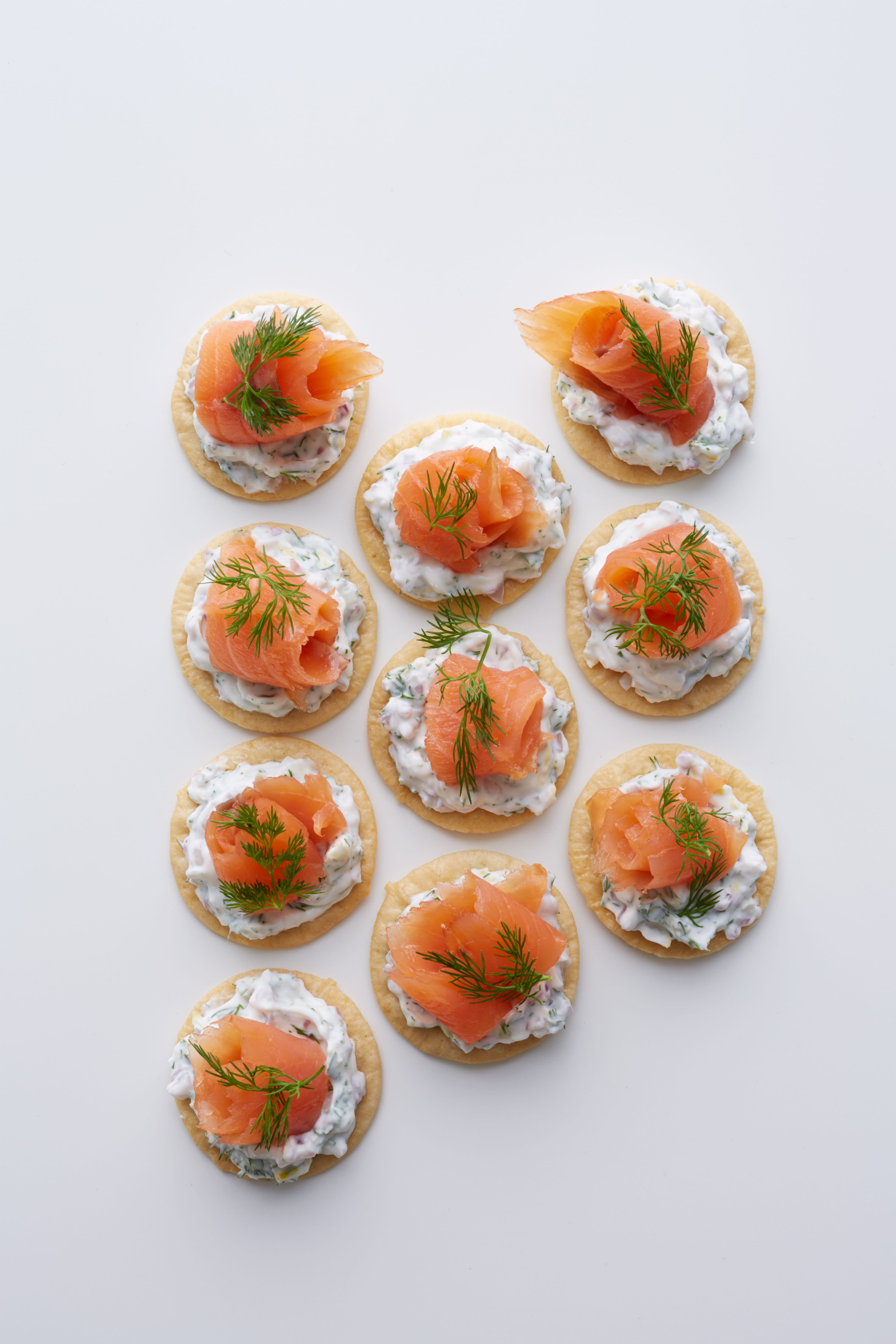 Photo of Smoked salmon canapes with lemon herb yoghurt by WW