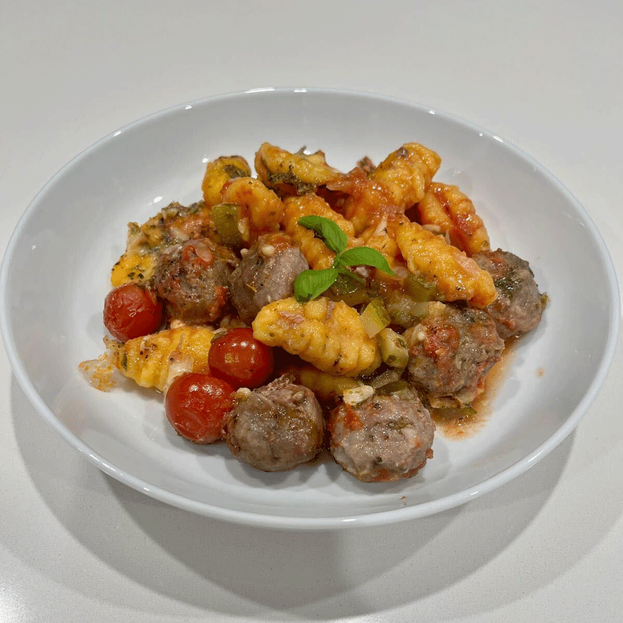 Photo of Anna's gnocchi and meatball traybake by WW