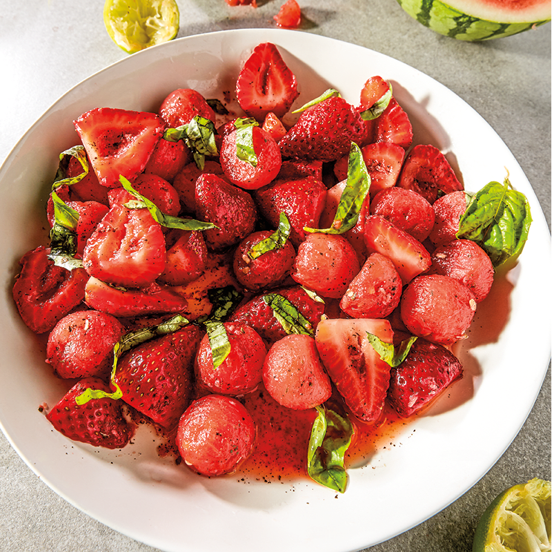 Strawberry fruit salad