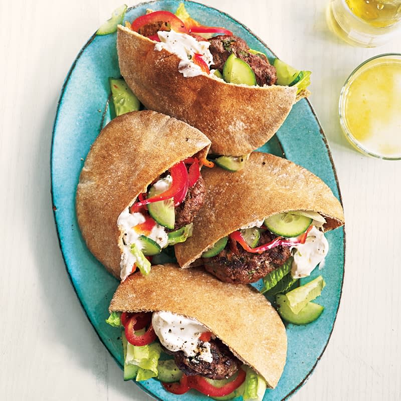 Photo of Grilled lamb patties in pitas by WW