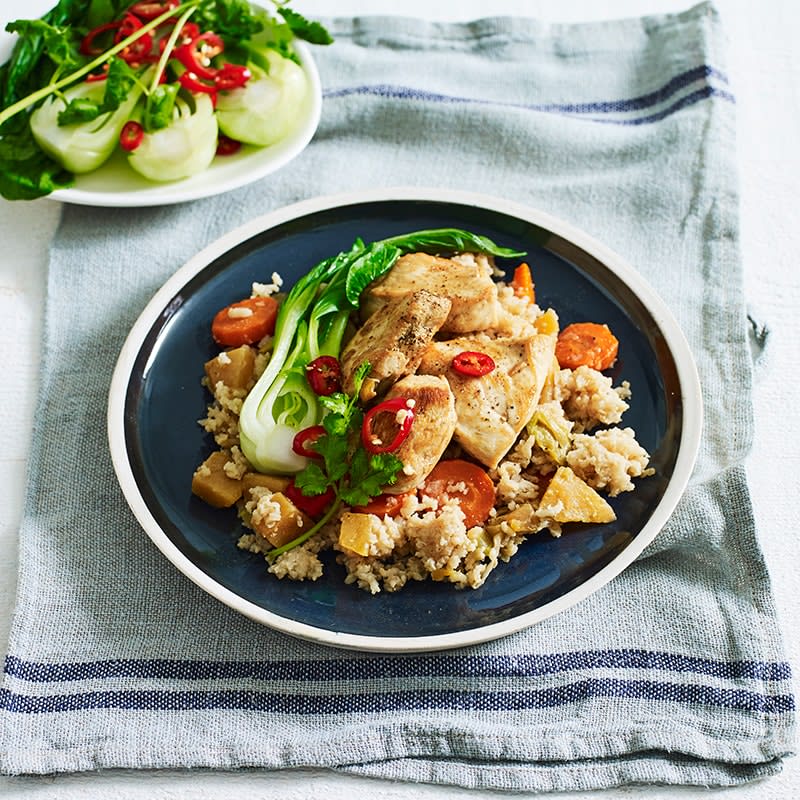 Slow-cooker chicken with chilli and ginger