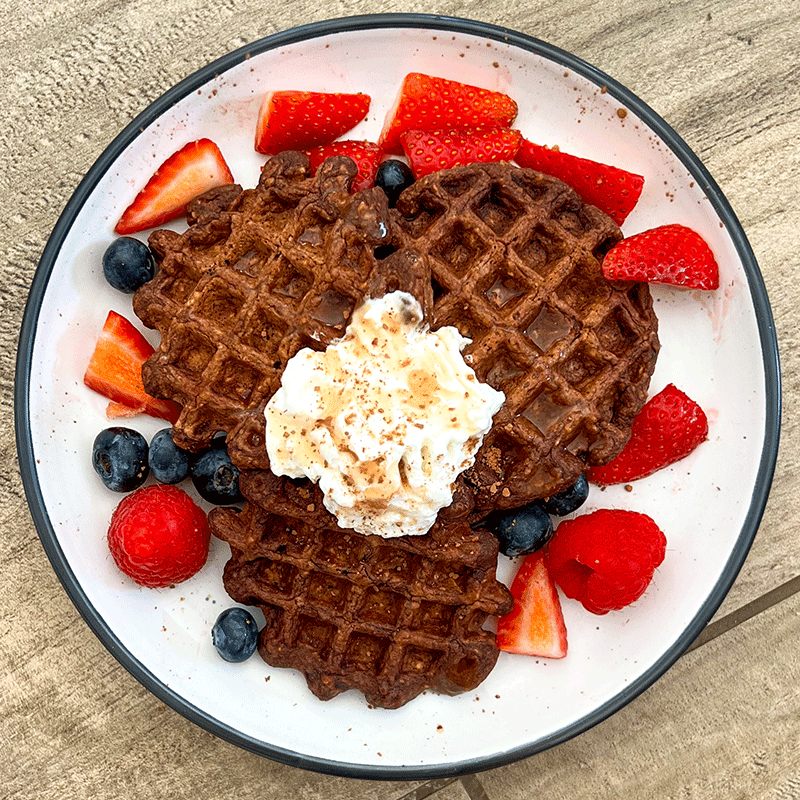 Photo of Victoria's chocolate waffles by WW