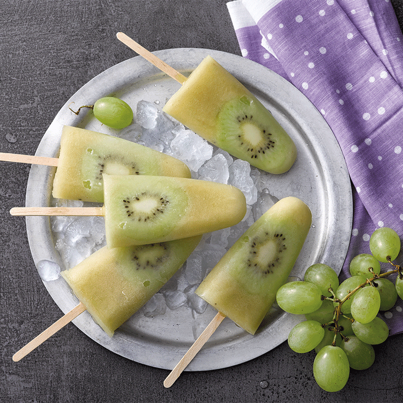 Photo of Grape and kiwi popsicles by WW