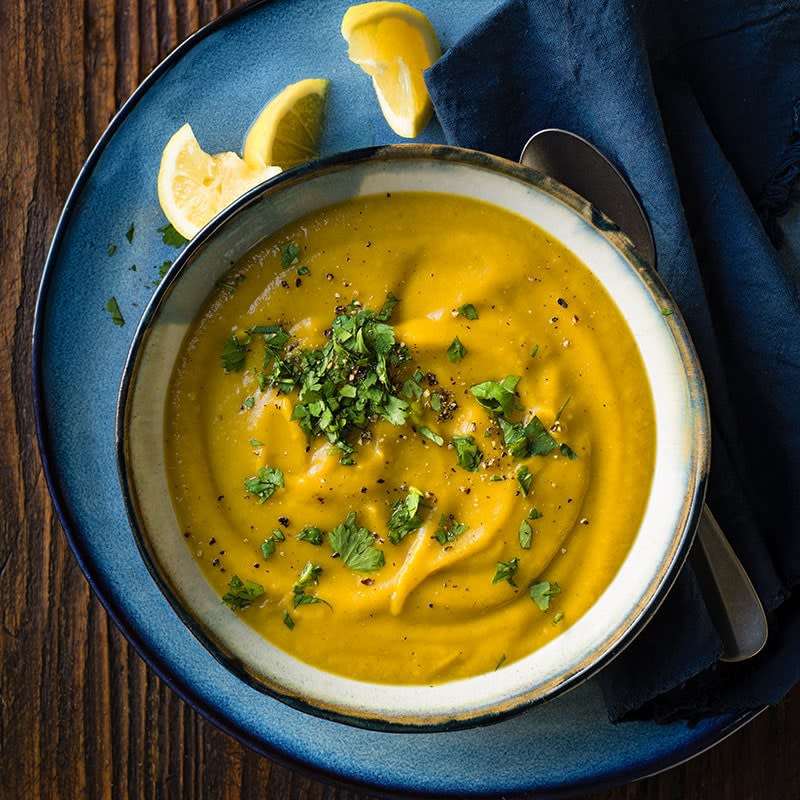Curried parsnip and carrot soup