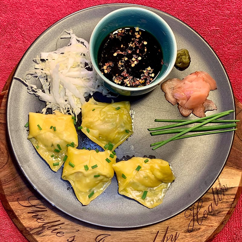 Photo of Shellie's chicken and chive wontons by WW