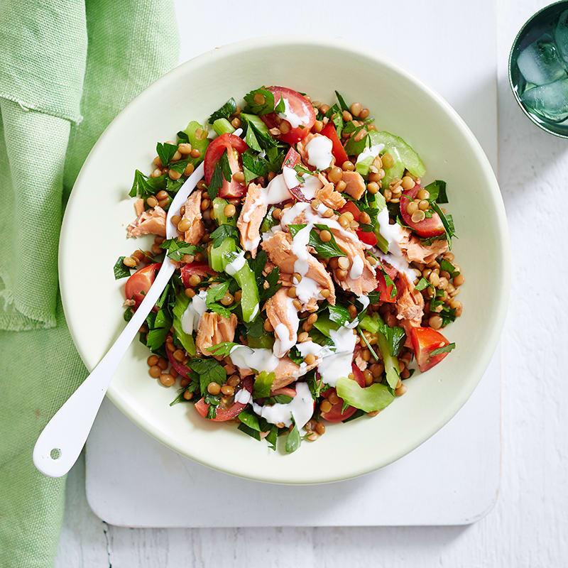 Photo of Lentil and salmon salad by WW