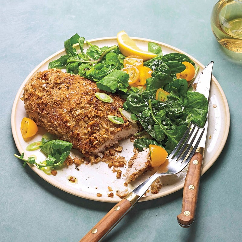 Photo of Pecan-crusted turkey schnitzels by WW