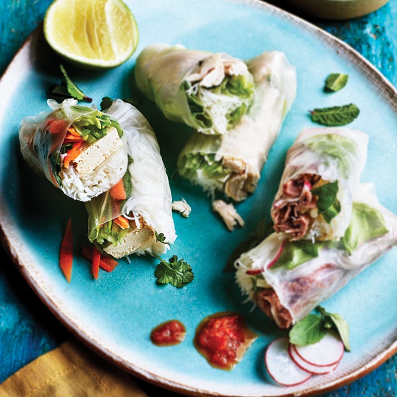 Photo of Tofu and herb rice paper rolls by WW