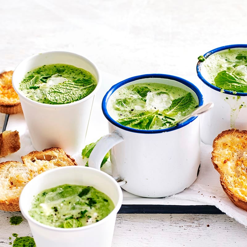 Photo of Chilled watercress soup with parmesan toasties by WW