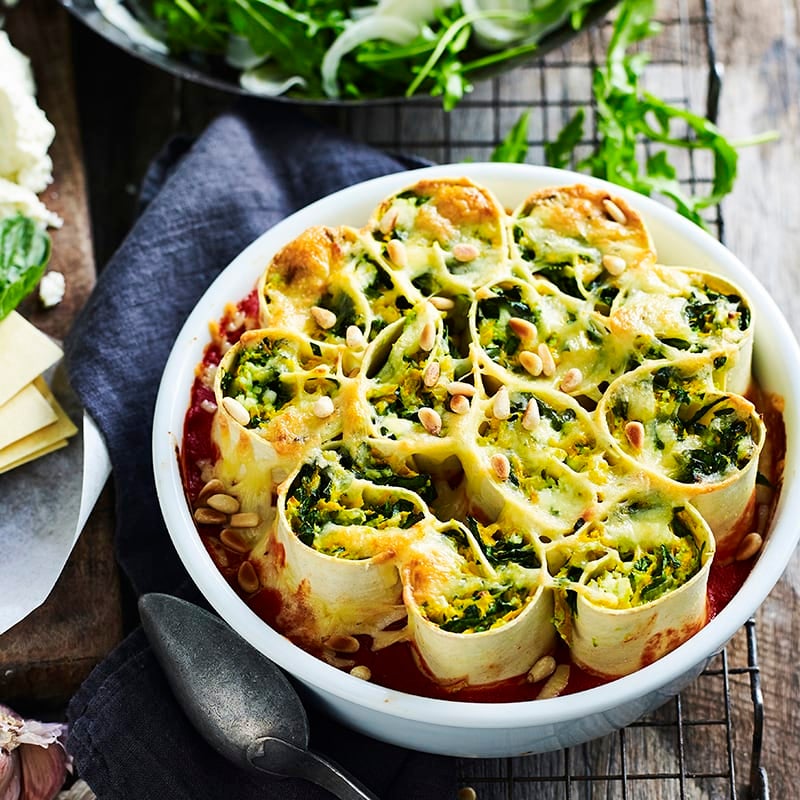 Photo of Pumpkin, spinach, ricotta and pine nut rotolo by WW