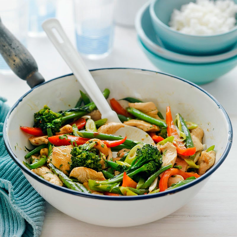 Photo of Sweet chilli chicken and cashew stir-fry by WW