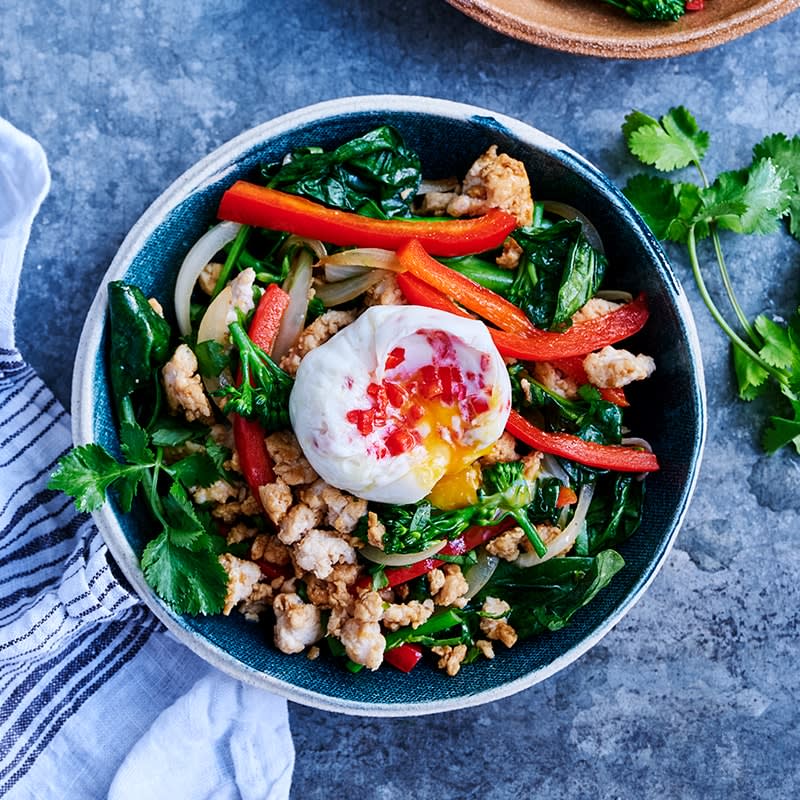 Photo of Asian chicken stir-fry with chilli eggs by WW