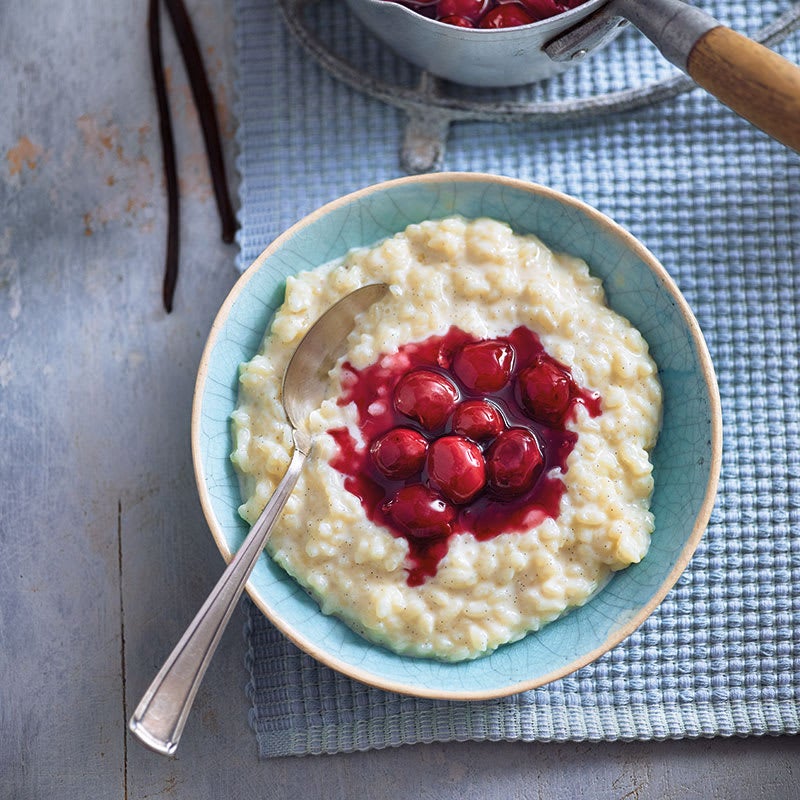 Photo of Vanilla rice pudding with hot cherries by WW