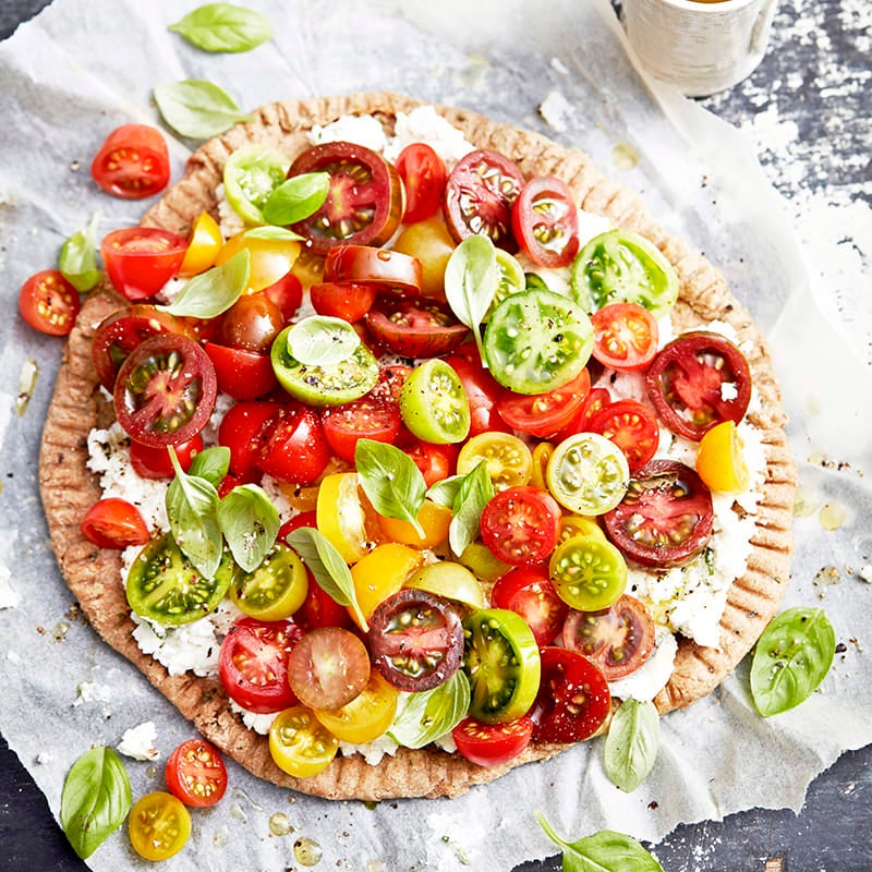 Photo of Tomato and goat’s cheese spelt tart by WW