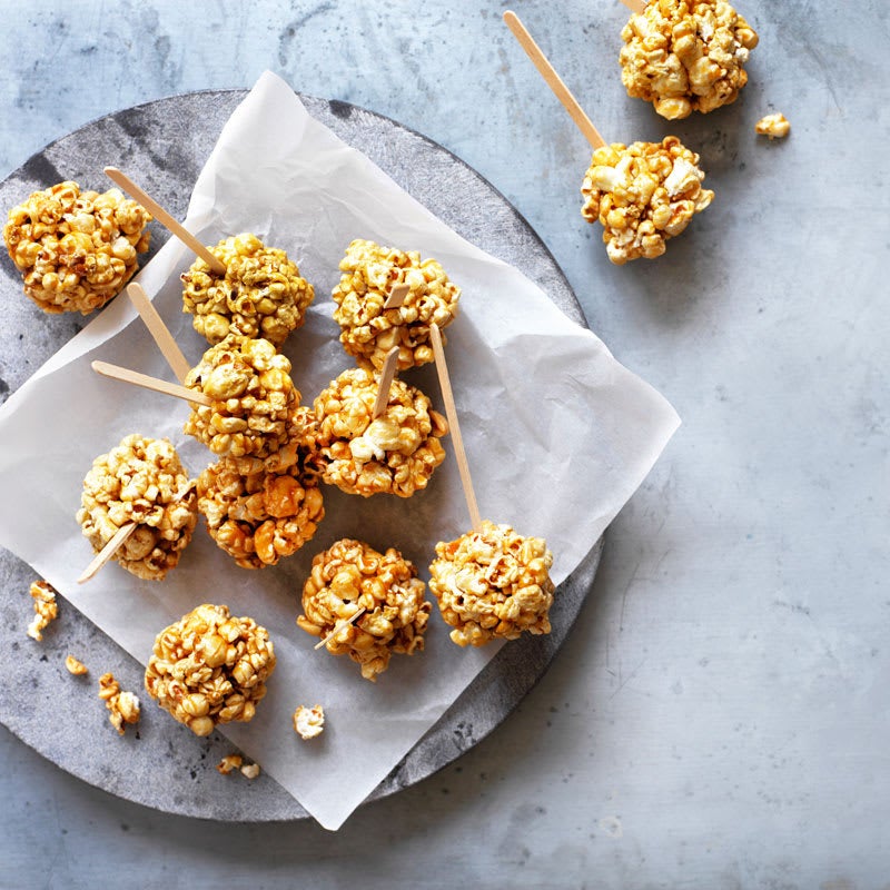 Salted caramel popcorn clusters