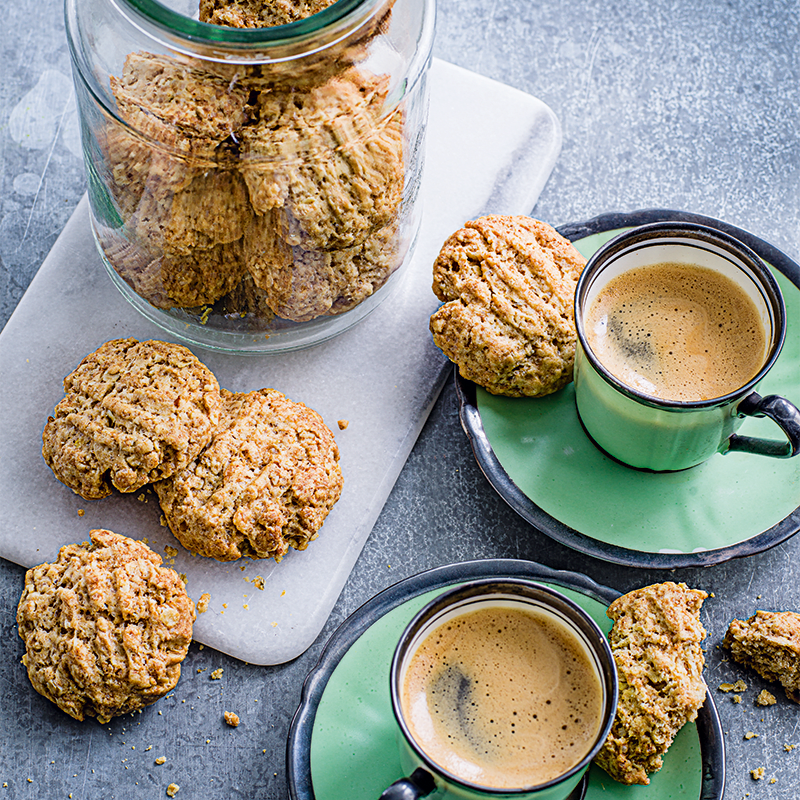 Ginger and oat biscuits