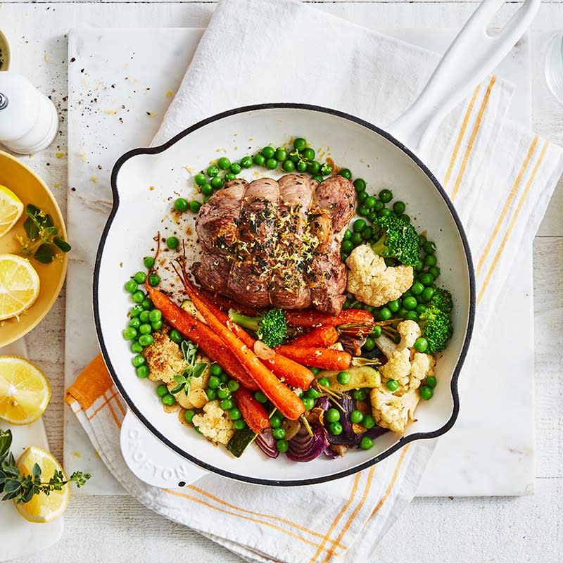 Photo of Lemon and oregano lamb with roasted vegetables by WW