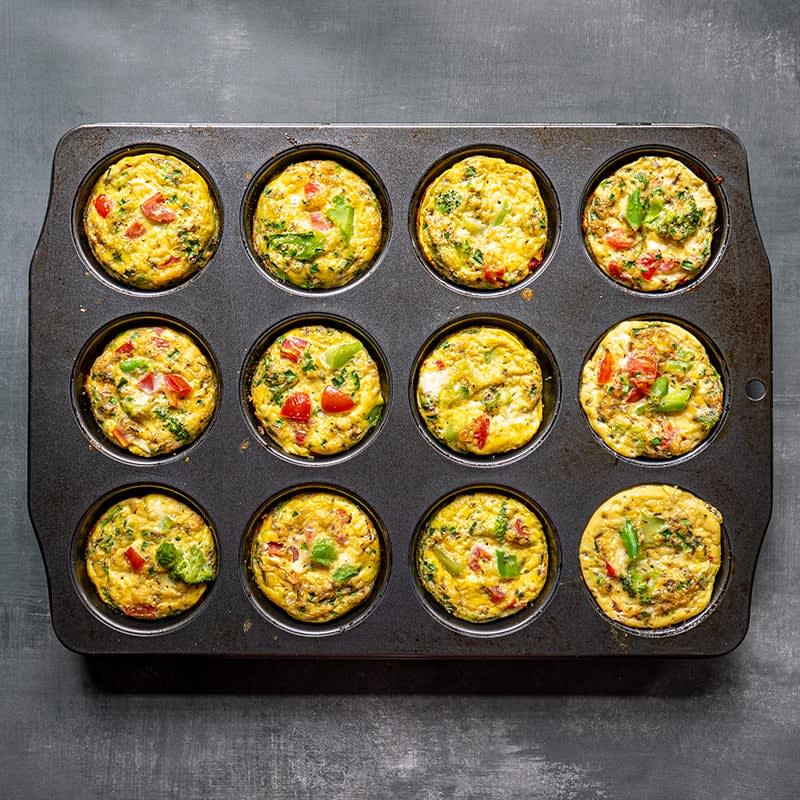 Broccoli & chive egg cups