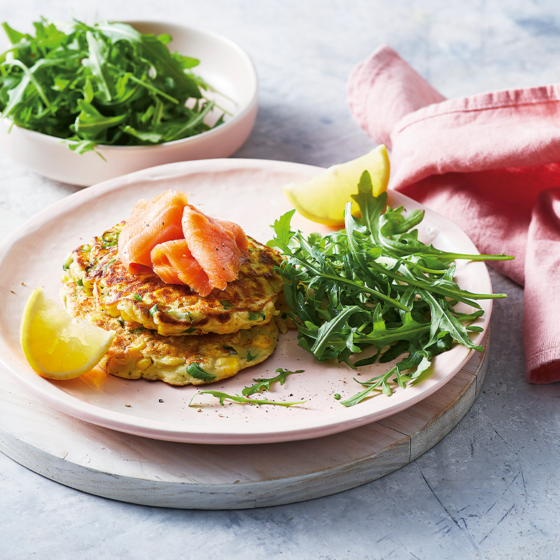 Photo of Corn and smoked salmon fritters by WW