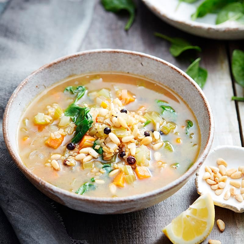Photo of Middle Eastern freekeh soup by WW
