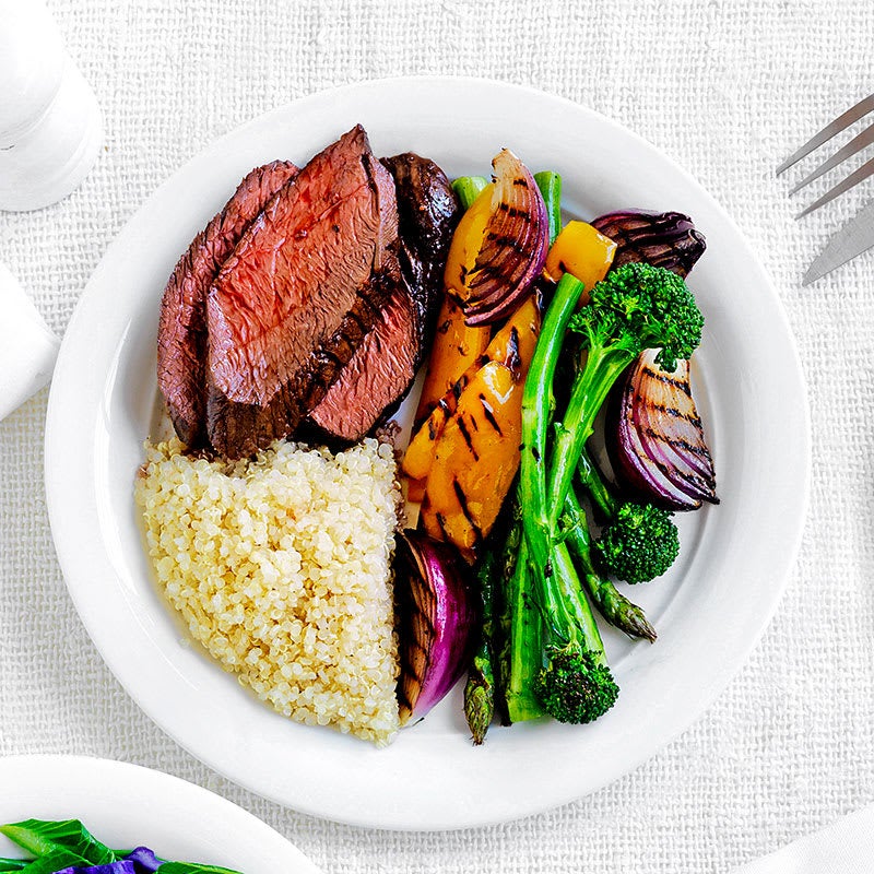 Photo of Balsamic kangaroo steak with asparagus and quinoa by WW