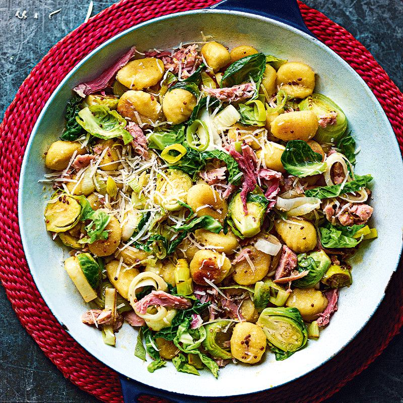 Photo of Gnocchi with ham and shredded greens by WW