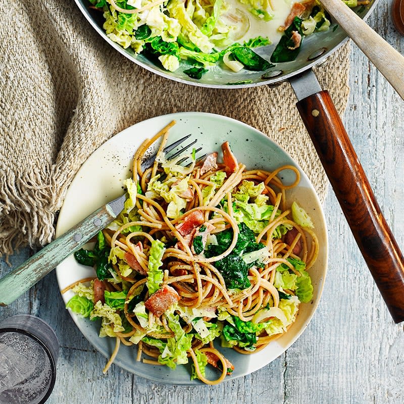 Photo of Bacon and cabbage pasta by WW