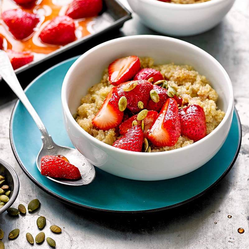 Photo of Quinoa porridge with strawberry compote by WW