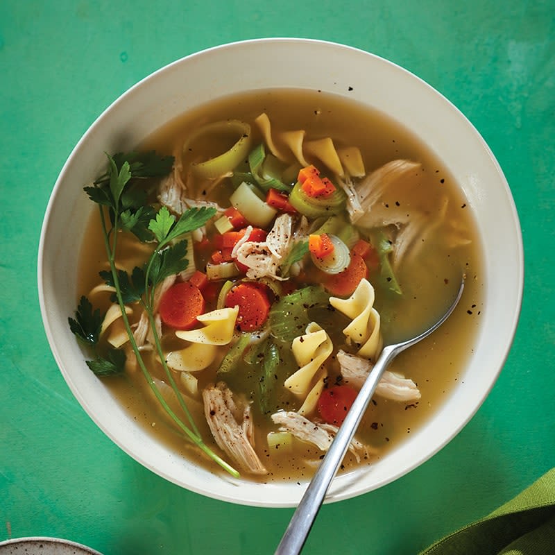 Photo of Slow cooker old-fashioned chicken noodle soup by WW