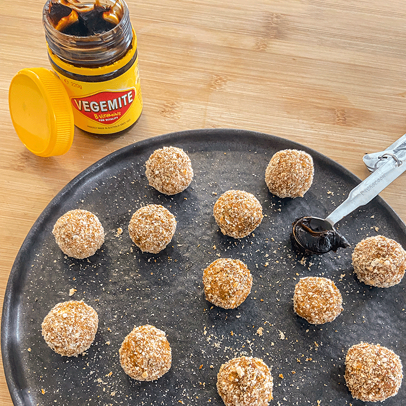 Photo of Cheese and vegemite bliss balls by WW