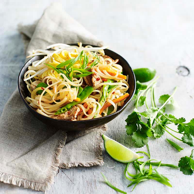 Photo of Pork and vegetable pad Thai by WW