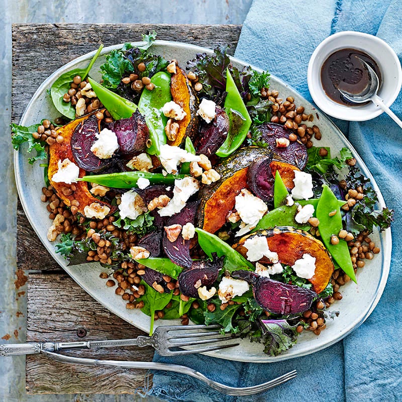 Photo of Roast beetroot, pumpkin and lentil salad by WW